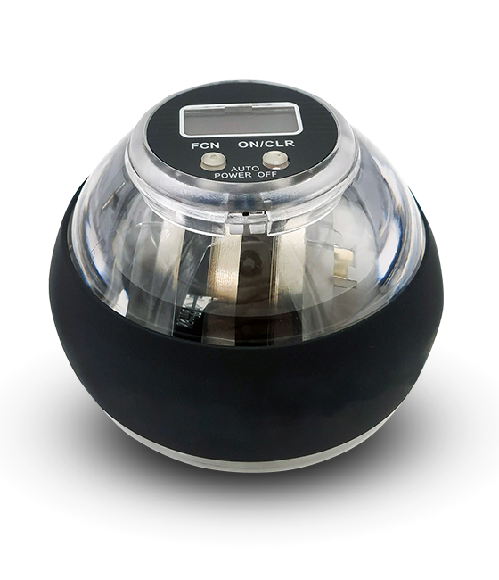 Person, die den CuraBall Handtrainer benutzt